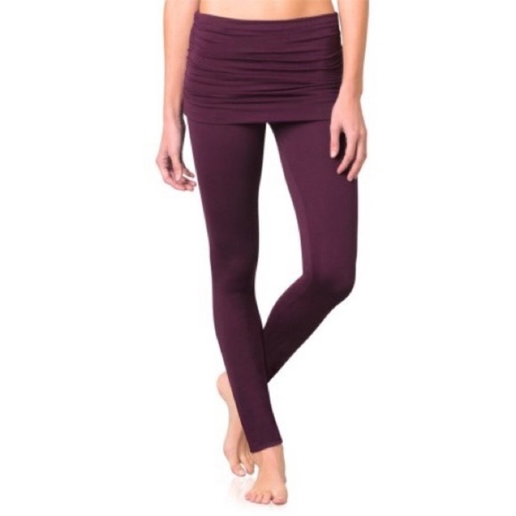 Prana Pants - Prana Remy Purple Skirted Leggings